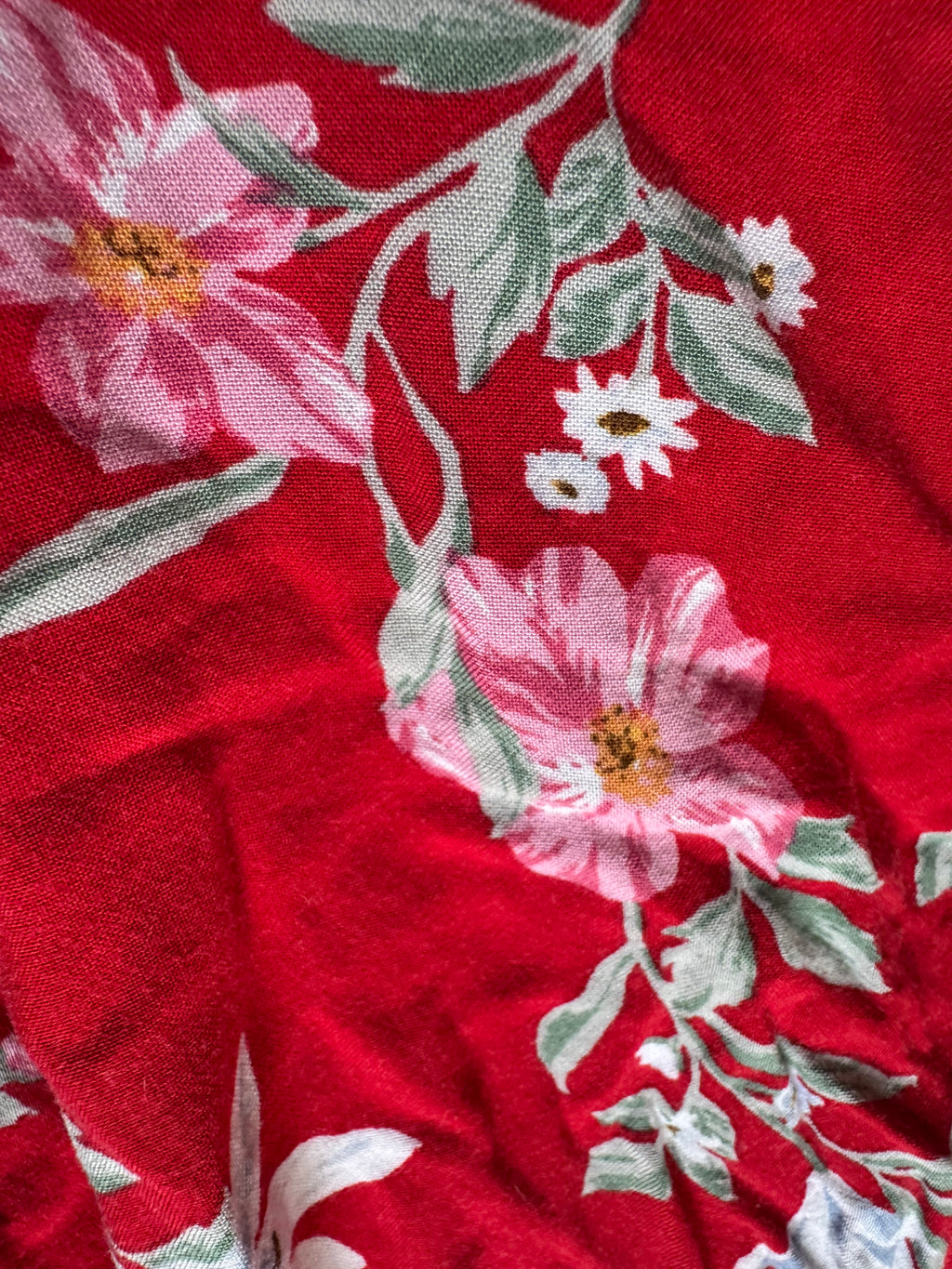 Red Divided Floral shorts - 2